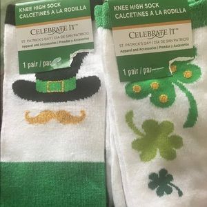 Celebrate It 2 Pr St Patrick’s Day Knee High Socks